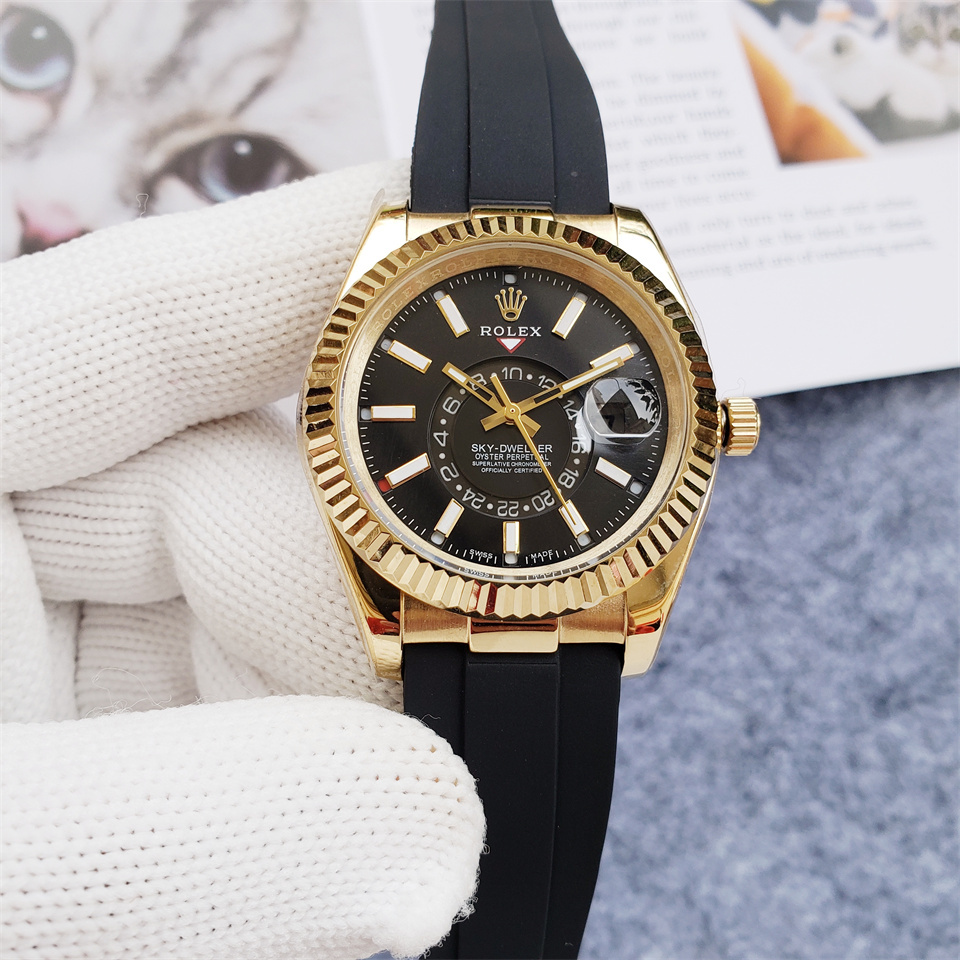 Replica Rolex Sky Dweller 904l Stainless Steel Automatic Mechanical Watch 40mm