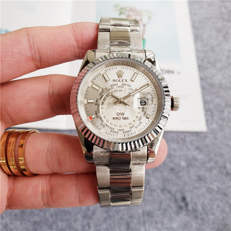 Replica Rolex Sky Dweller 904l Stainless Steel Automatic Mechanical Watch 40mm