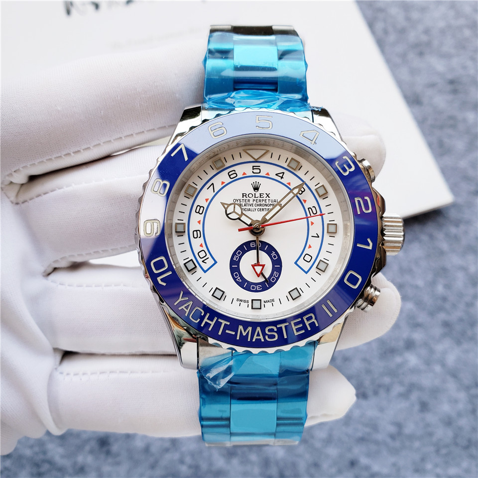 Replica Rolex Yacht Master 904l Stainless Steel Automatic Mechanical Watch 44mm